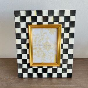 MacKenzie Childs Courtly Check 11x13 Frame New Holds 5x7
